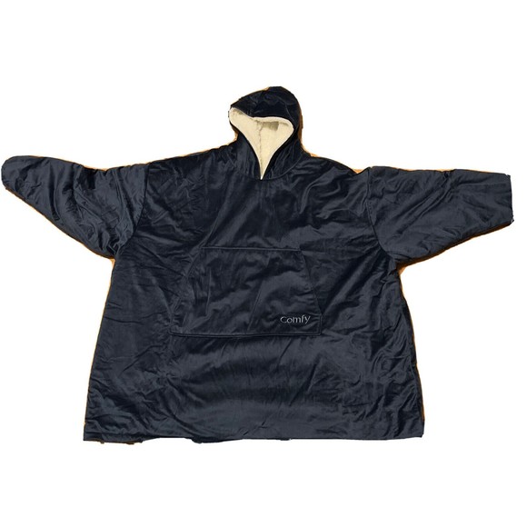 Comfy Bedding The Comfy Original Wearable Blanket Navy Blue Hoodie